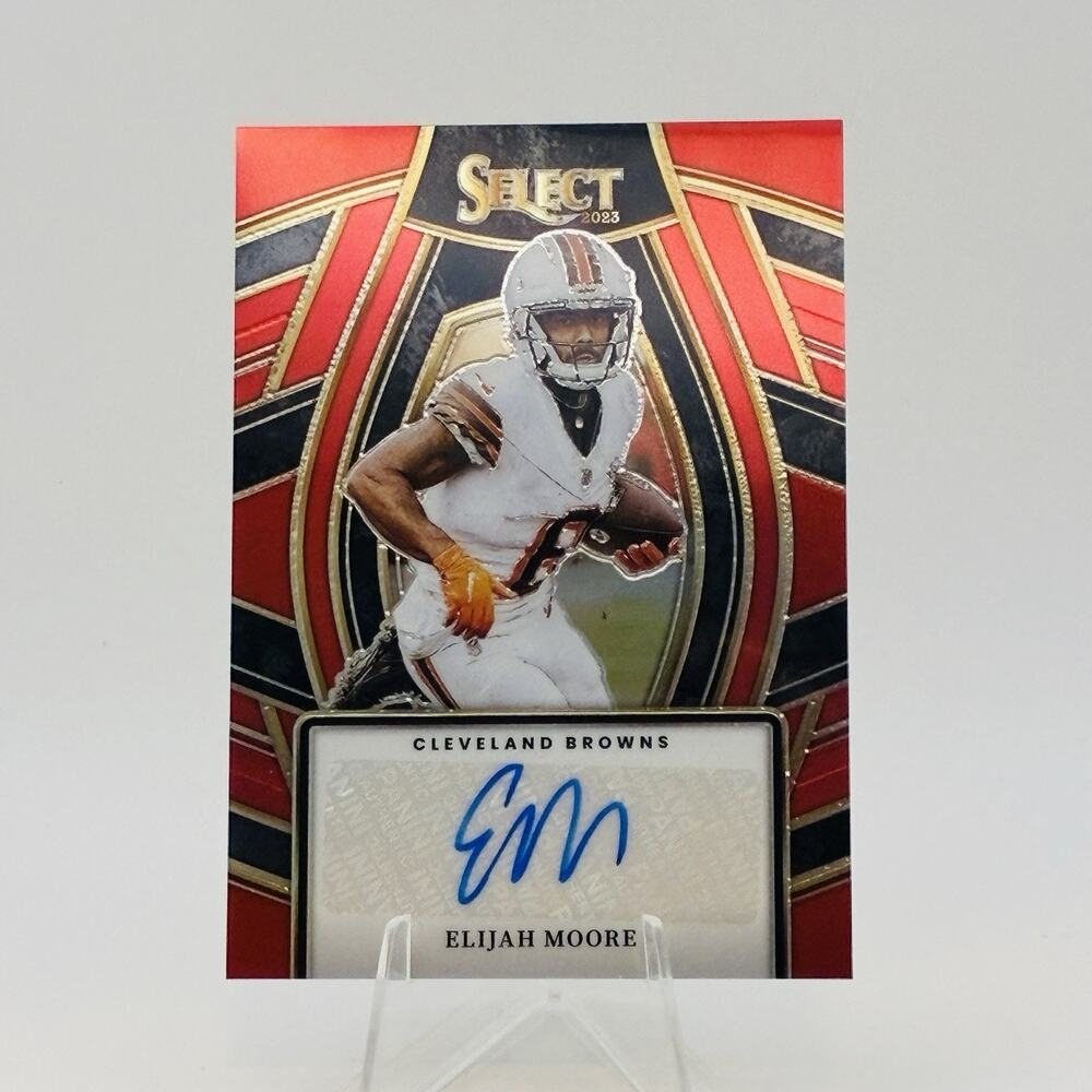 Elijah Moore #SELSEMO - 2023 Panini Select Signatures Red Auto #6/75 Browns - Picture 1 of 3